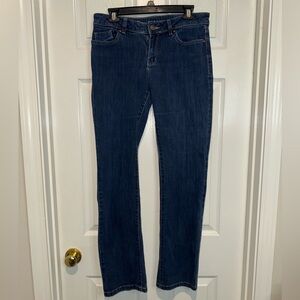 LC Lauren Conrad Dark Blue Straight Leg Jeans. Size 10